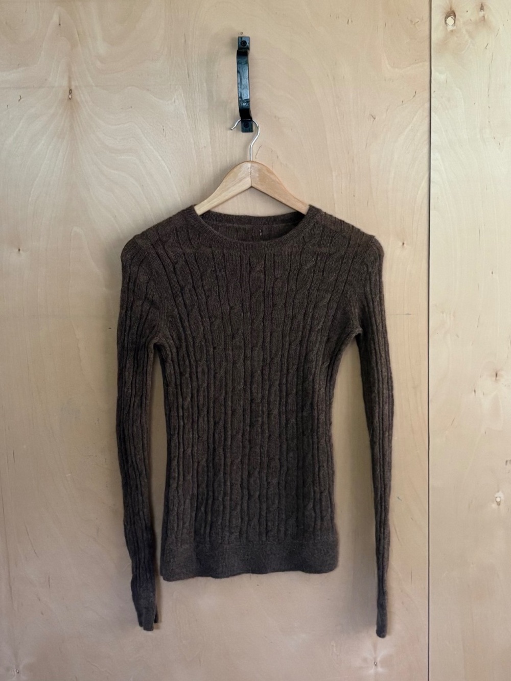 100% Cashmere Sz S Brown Knit Pullover